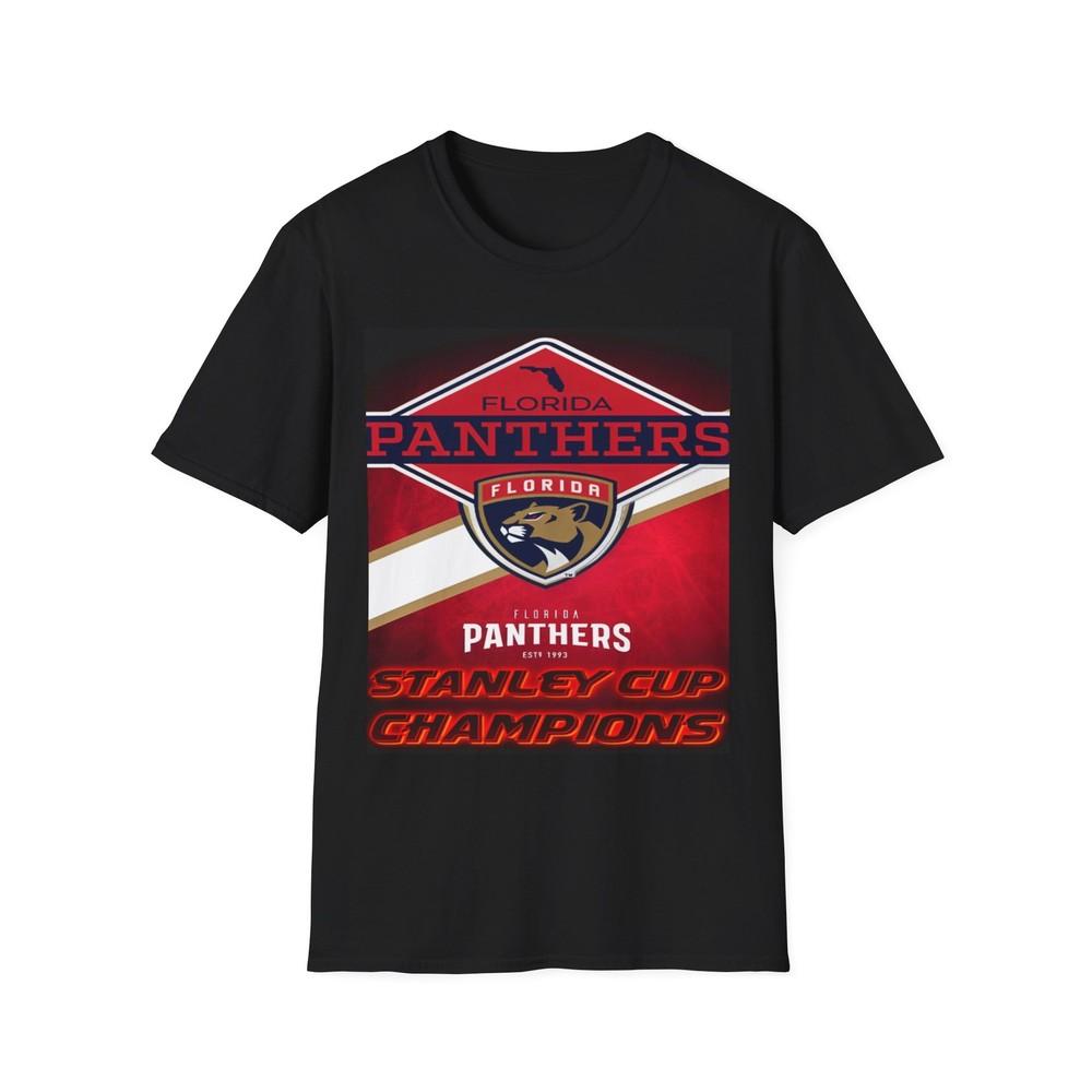 Soft Cotton t shirt. Florida Panthers Stanley Cup Champions Unisex T-Shirt M
