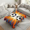 Soccer Tablecloth for Birthday Party Decoration, Soccer Ball Field Rectangle Table Cover for Dining Room, Game Day Sports Party Supplies