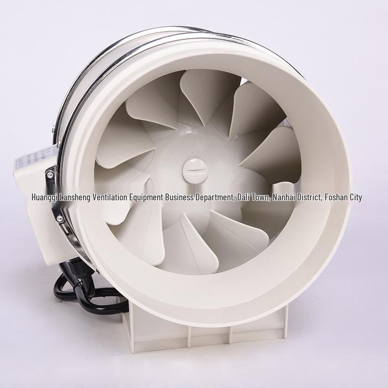 Ventilador de Exaustão de Cozinha de Alta Potência / Ventilador de Ventilação com Duto Redondo / Extrator de Fumaça Supercarregado