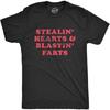 Crazy Dog T-Shirts Mens Stealin Hearts and Blastin Farts T Shirt Hilarious Relationship Bathroom Humor Graphic Tee