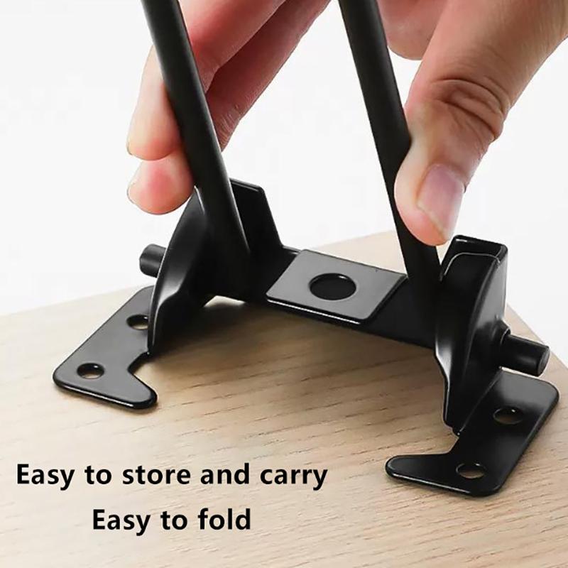 1 Pezzo Gambe Pieghevoli per Mobili Gambe Tavolo in Metallo Fai da Te Panchina per Casa Scrivania da Pranzo Tavolino da Letto Accessori Piedini