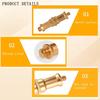 4 PCS Standard 1/4 to 3/8 inch Metal Convertor Threaded Screw Tripod Adapter Spigot Stud for Flash Holder, Studio Light Stand, Ball Head (Copper)
