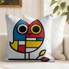Abstract Painting Piet Art Cushion Cover Eco Linen Pillow Case DoubleSided Print Breathable Durable Zipper Home Decor Gift
