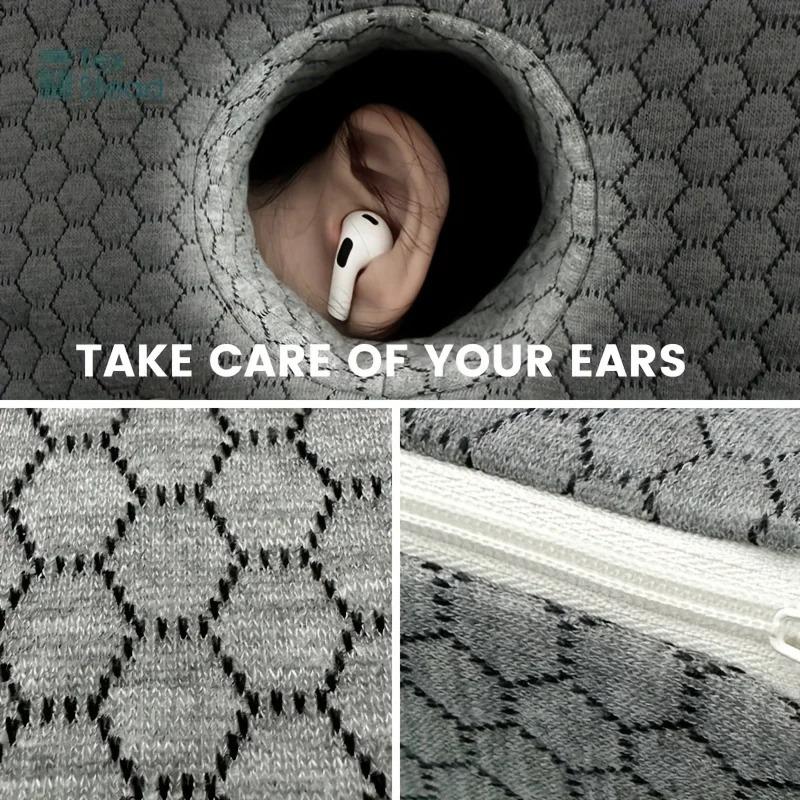 Ear Piercing Pillow with an Ear Hole Sleeping Pillow Ear Guard Pillow for Side Sleepers CNH and Ear Pain Ear Inflammation