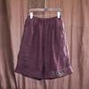 Shorts d'été rétro imprimés décontractés pour femmes, patchwork, amples, shorts de sport