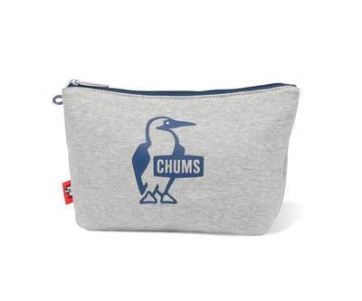 CHUMS Booby Print Pouch, Cosmetic Pouch, Small Item Case CH60-3828 (G005: Heather Gray)