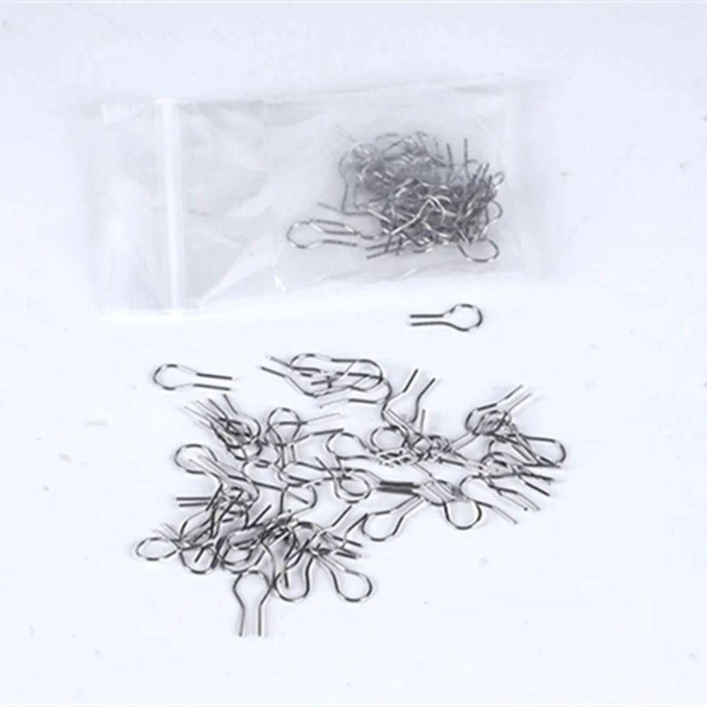 100pcs R Type Hanging Firing Hook High Temperature Resistance Hanging Burning Needle Ring Pendant