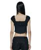 ROCKCAKE Curve Line Corset Blouse - Black