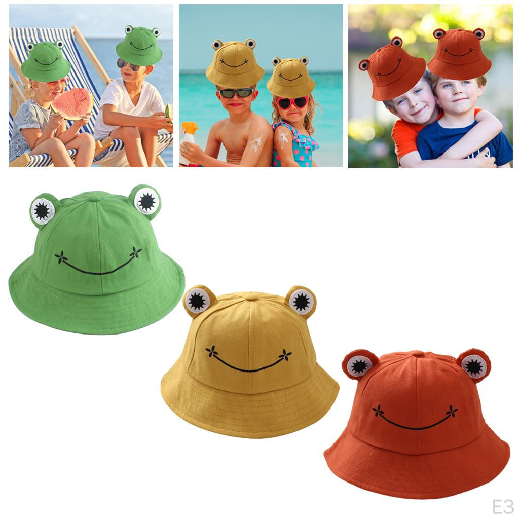 Cartoon Frosch Fischerhut Kinder Kinder Angeln Süßer Frosch Outdoor Fischer Sonne