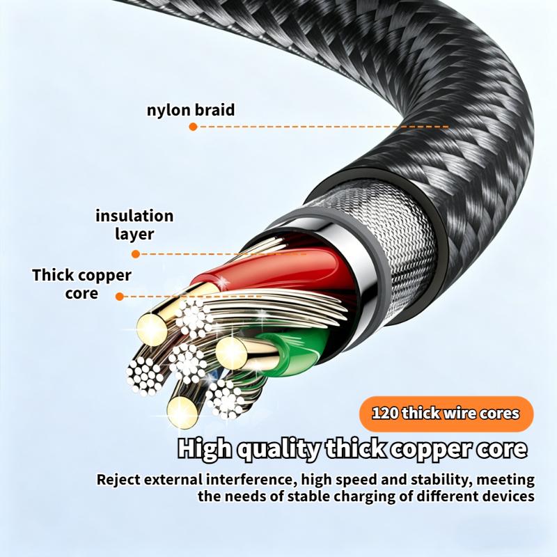 60W USB C To Type C PD 90-Degree Angle Gaming Fast Charging Cable Suitable For Type-C Interface Mobile Phone And Tablet Devices