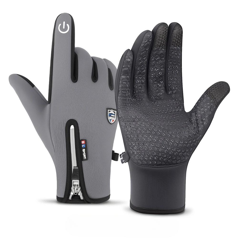 Unisex Vindtette Fiske Jakt Sykkelhansker Vintervarme Berøringsskjerm Glidelås Sykkel Skihansker