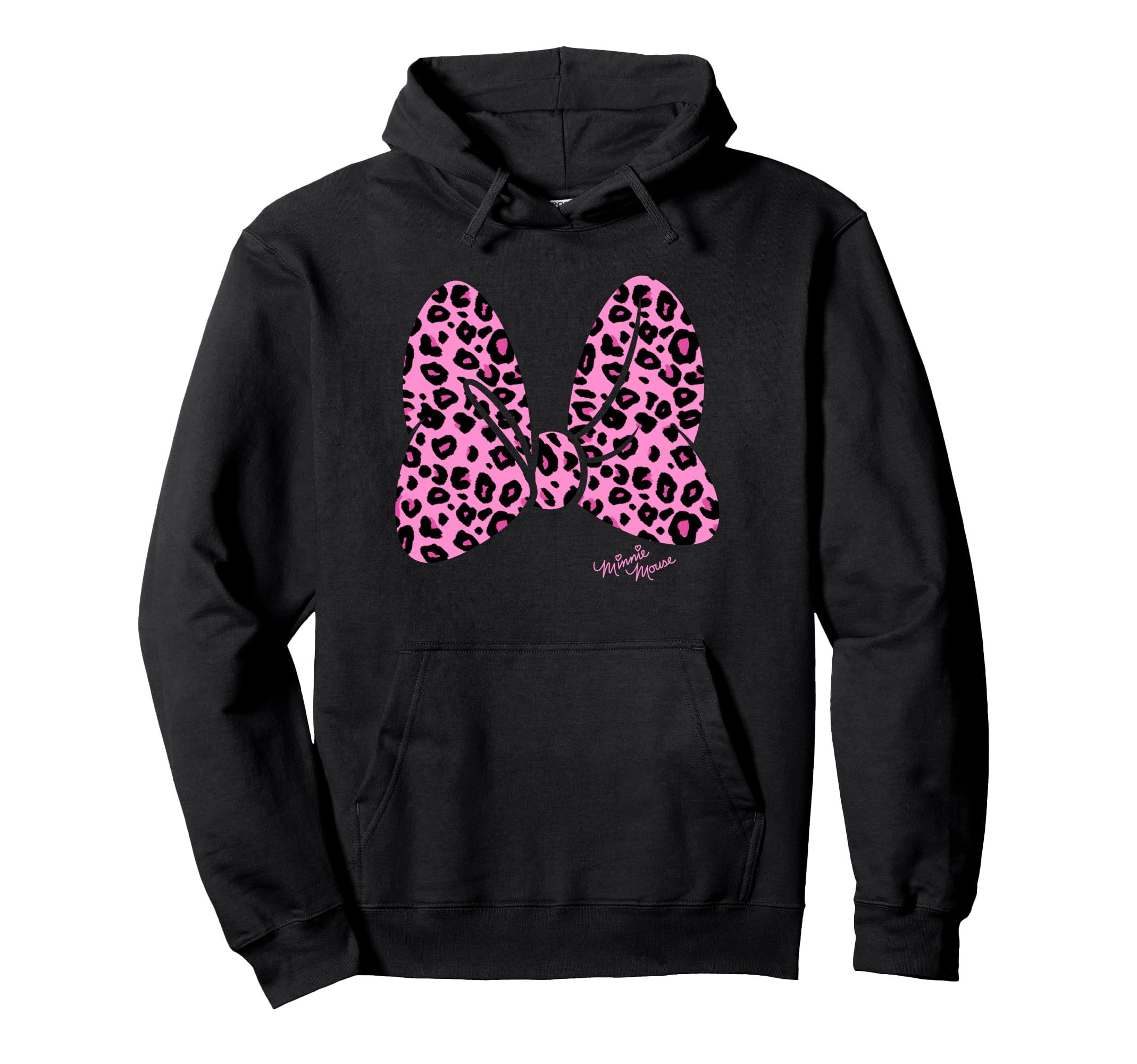 

Disney Minnie Mouse Pink Animal Print Classic Bow Hoodie