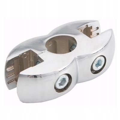 Double Connector for Glass Plate Tube 25mm