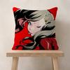 Game P-Persona 5 Cushion Cover Pillow Cover Decor Pillowcase Printed Cushion Case For Couch
