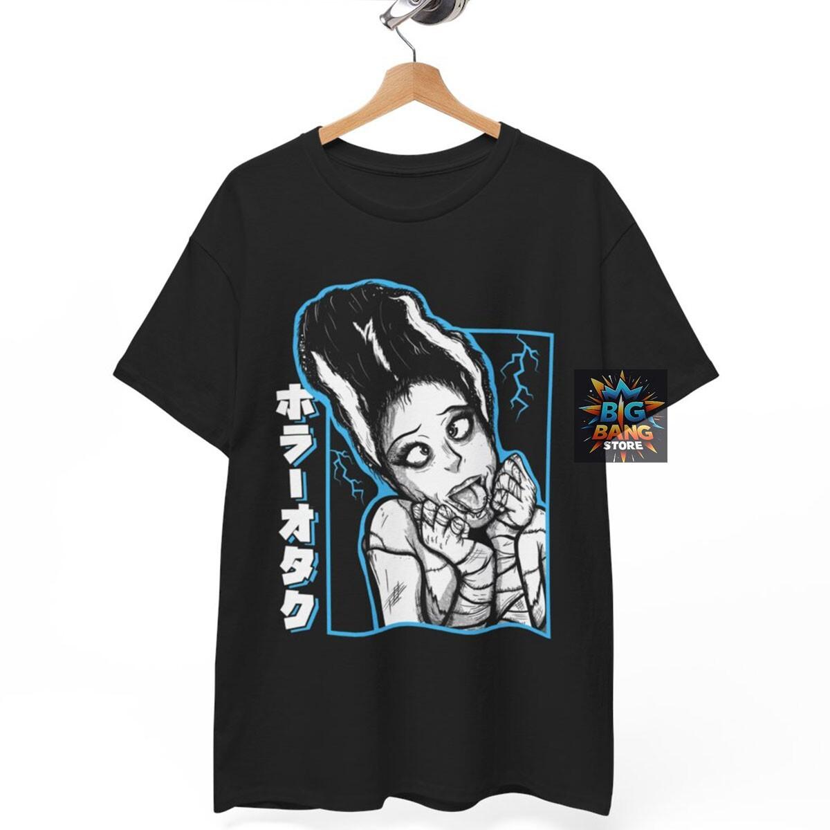 

FRANKENSTEIN T-Shirt Mens Womens Tees Top Bride Horror Monster Movie the Bride Halloween, Unisex tee L