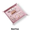 Customizable Luxury Square Foldable Quilted Velvet Jewelry Tray Organizer Rings Earrings Bracelet Necklace Display Storage Tray
