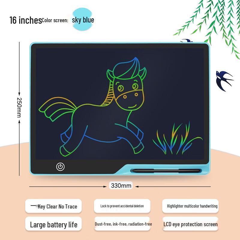 Large Rechargeable LCD Writing Tablet for Kids
