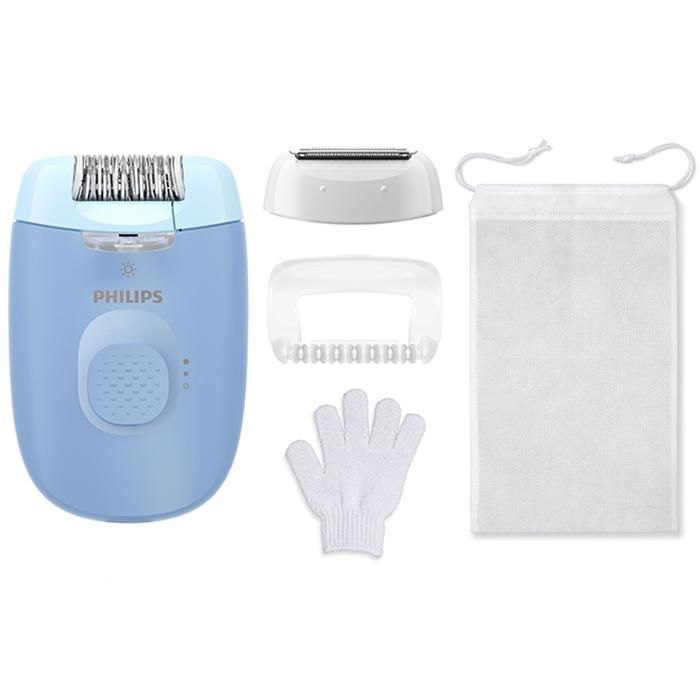 Épilateur Électrique - Philips - BRE247/00 - Lumière LED - Tête Lavable - Prise En Main Ergonomique