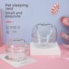 Transparent Acrylic Dual-Use Hamster Bathroom and Hiding Nest for Small Pets