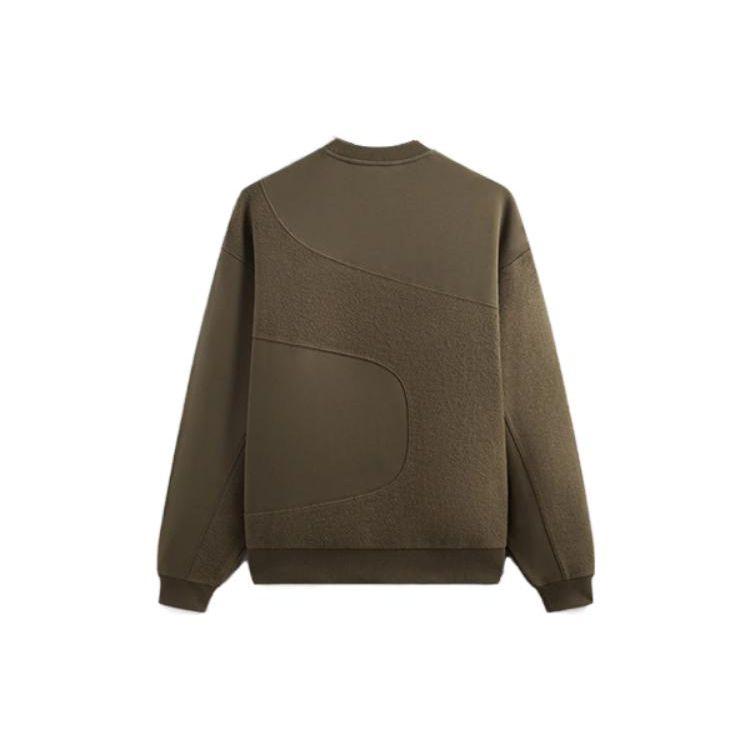 Kith Curved Seam Madison Crewneck Chelonian Unisex Tops Brown KHM031531-338