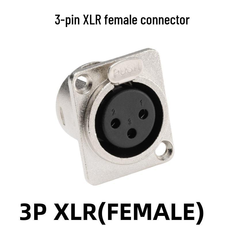 Canon Female Microphone Audio XLR Socket: 3-Pin, 4-Pin, 5-Pin Options Available
