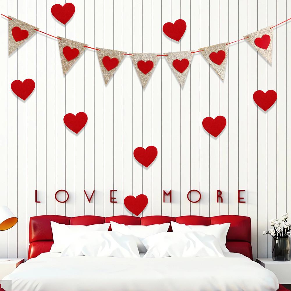 Love Adorable Felt Banners For Valentines Day Be My Valentine And You Be Mine Perfect For Romantic Atmosphere And Festive Decor