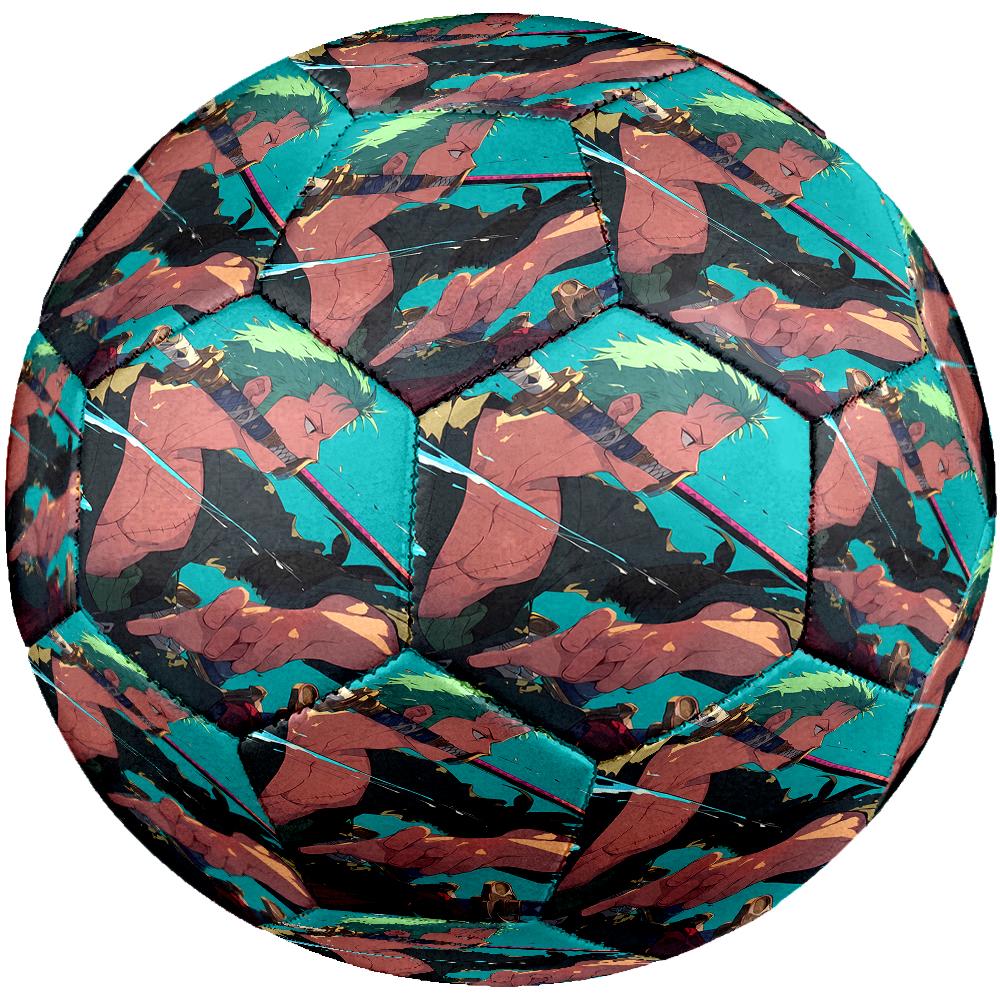 Roronoa Zoro Theme Size 5 Soccer Ball, Suitable for Both Indoor and Outdoor Matches, a Gift Suitable for Everyone.