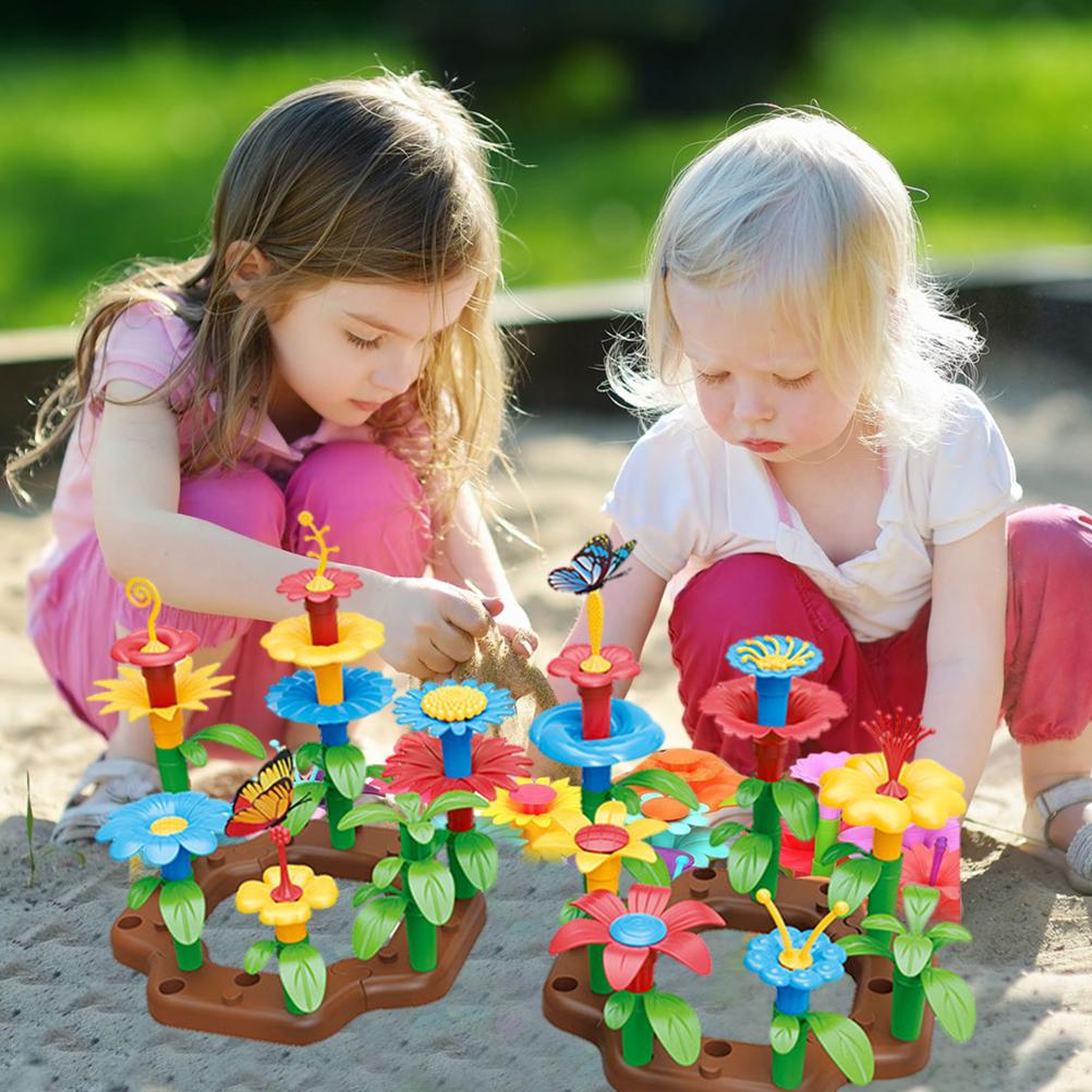 DIY Blumengarten Bauspielzeug für Kinder Gartenarbeit Rollenspielset Kinder Kunst und Handwerk Spielzeug