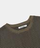 EXCONTAINER Pigment Dyed Stripe Half T-Shirt (Deep Beige)