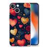 Phone Case For iPhone 16 Cases iPhone 15 12 13 14 16 Pro Max X XR XS Max 15 Plus iPhone11 Cover Oil Painting Graffiti Heart