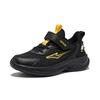 Erke Childrens Mingao 2.0 Mesh Version Comfortable Fashion Fitness Test Low-Top Running Shoes Kids sneaker Black Yellow 65124303070-013