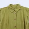 European American Women's Linen Blend Short Dress