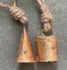 Vintage Farmhouse Hanging Bells Set of 20, Antique Iron Jingle Bells for Christmas Ornaments and Rustic Boho DIY Home Wall Décor Crafts