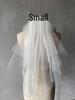 V302 White Double-Layer Bridal Veil with Bowknot and Comb for Weddings and Photo Shoots