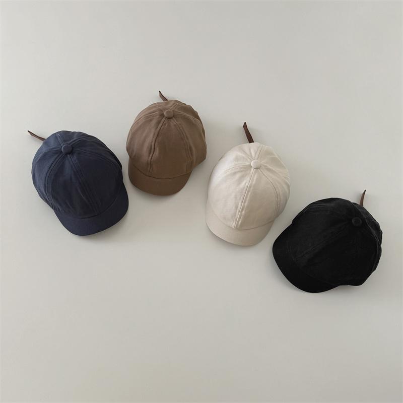 Children's Kids Baseball Cap for Girl Boy Spring Summer Baby Sun Hat Classic Solid Color Toddler Peaked Caps 6 Month -4 Years