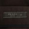 Prada Made In Italy Piping Wool Slacks Pants 46 Brown Men's Used
