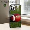 American Football Sport Handyhülle Für iPhone17,16,15,14,13,12,11 Plus,Pro Magnetisch mit Magsafe Kabelloses Laden