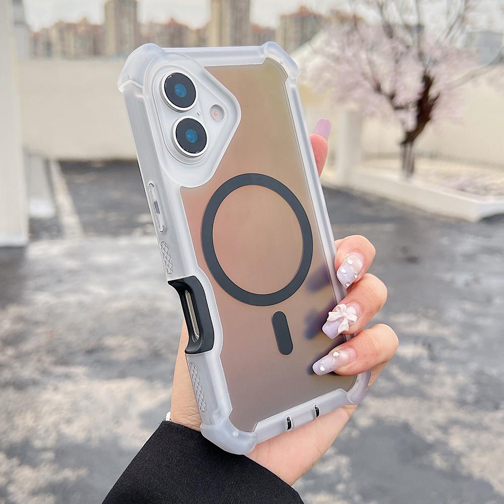 For iPhone 17 Magnetic Case Chameleon Anti Drop TPU+PC Phone Cover