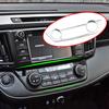 Car ABS Chrome AC Air Conditioning Button Control Panel Cover Trim Sticker for Toyota RAV 4 RAV4 2014 - 2016 Accessories