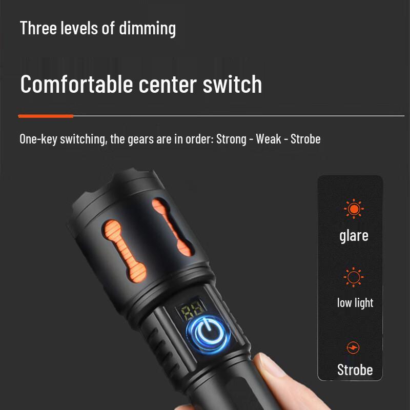 Pailide LED Rechargeable Outdoor Flashlight