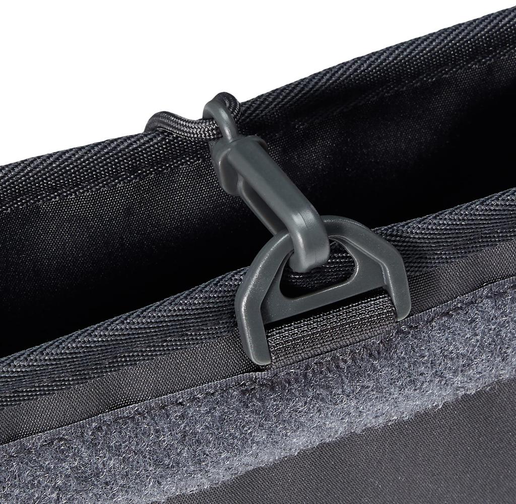 GORDON MILLER Car Cordura Side Pocket, Dark Gray, 1646569