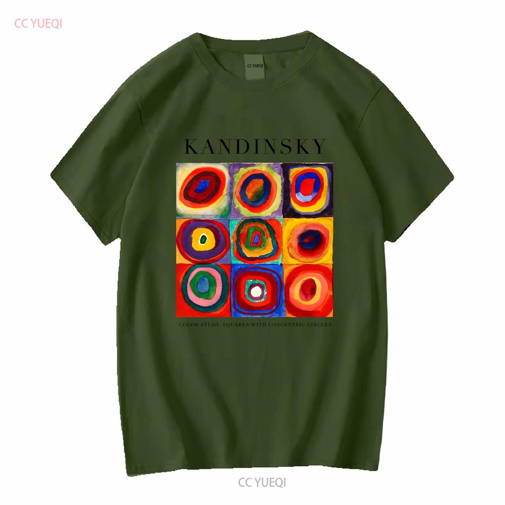 Wassily Kandinsky Gemälde T-Shirt Kunst Feine Liebhaber für Sie Ihn Modern lang- oder kurzärmelig vintage Gewaschen Vielseitig homme