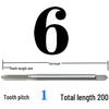 Extended Shank Fine Thread Tap for Hand and Machine Use, Non-standard Sizes M4-M24