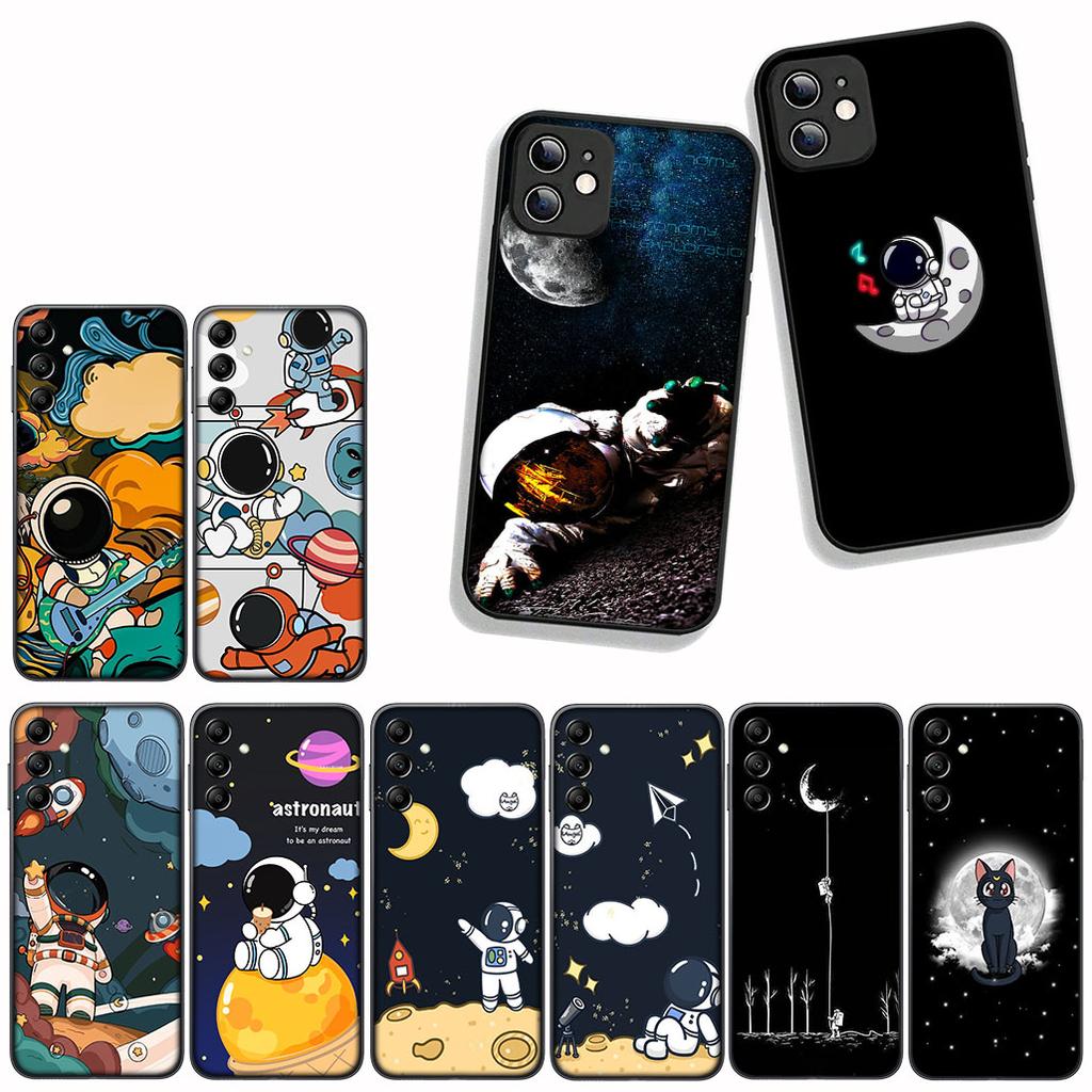 For Xiaomi Redmi 15C 15 A4 A5 9A 9T 10A 10C 9C NFC Note 11 9 8 10 Pro 8T Phone Cover Case Moon Stars Sky Astronaut Cat Rocket