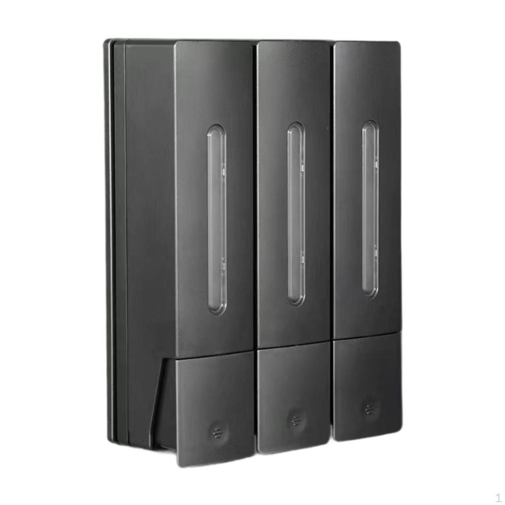 3 Chamber Shower Soap Dispenser for Shampoo And Conditioner