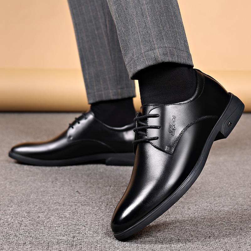 

Кожаные туфли мужские для государственных служащих кожаные дышащие ремни официальная мужская обувь универсальная мужская деловая обувь мужская 44 чёрный