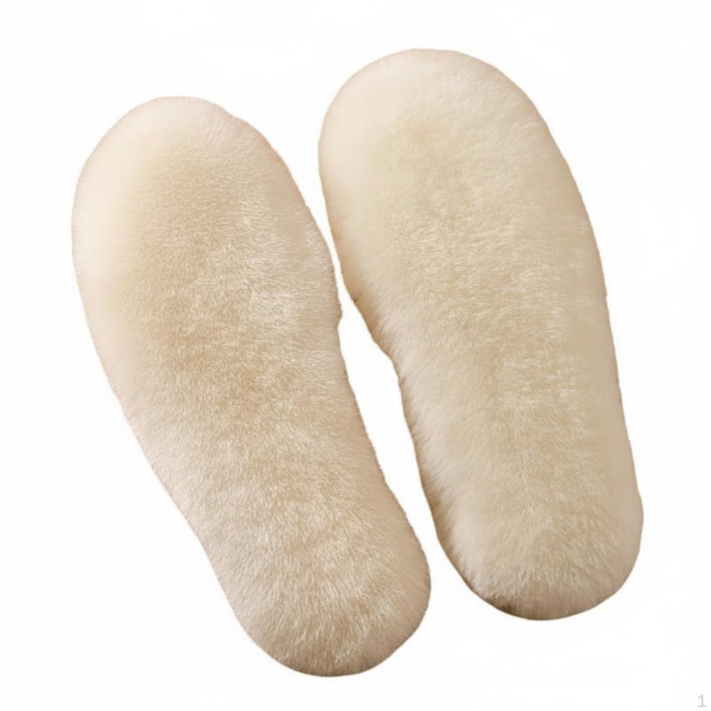 Wool Insoles, Plush Comfort Inserts, Women, Thick, SweatAbsorbing 35