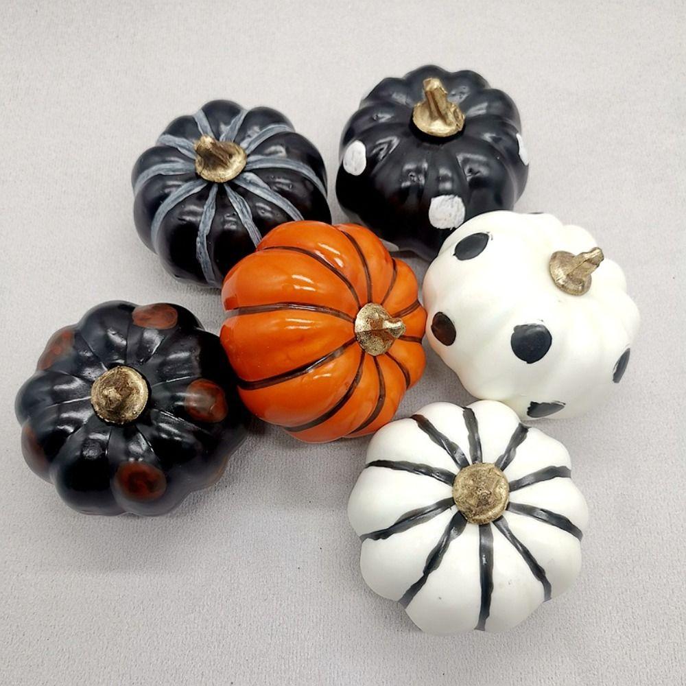 Halloween Artificial Pumpkin DIY Crafts Fake Pumpkin Simulated Pumpkin  Party Tray Decorations