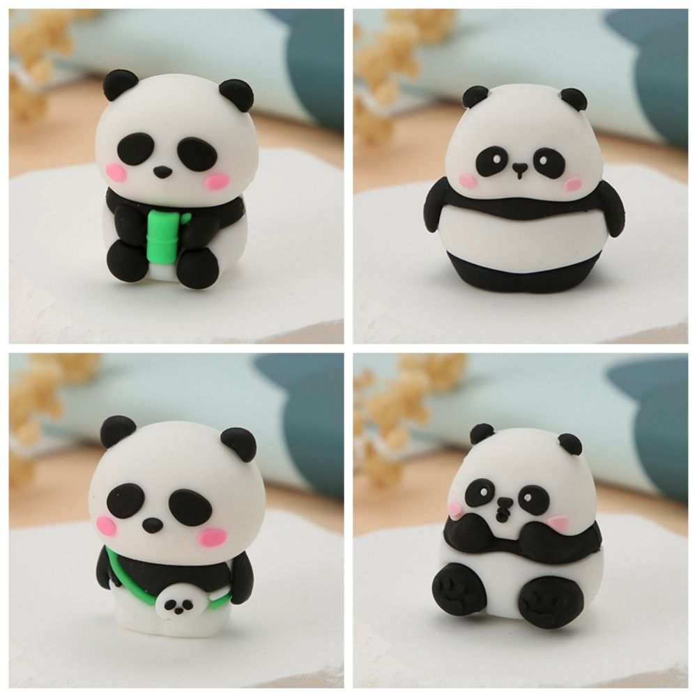 

4 шт. Точилка для карандашей с одним отверстием Панда Каваий Инструменты для заточки карандашей Награда Подарок 4PCS