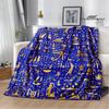 Egyptian Pictograph Symbol Printed Blanket Picnic Blanket Warm Flannel Blankets Home Bed Linings Blankets for Beds Birthday Gift